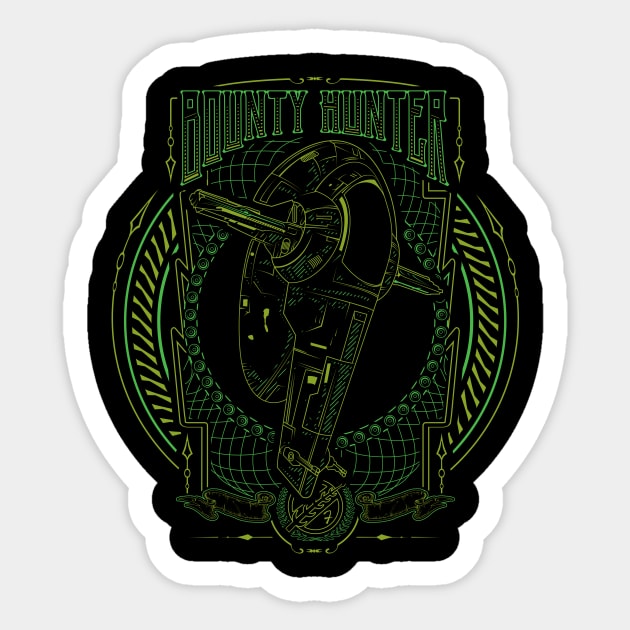 Bounty Hunter Sticker by Buzatron